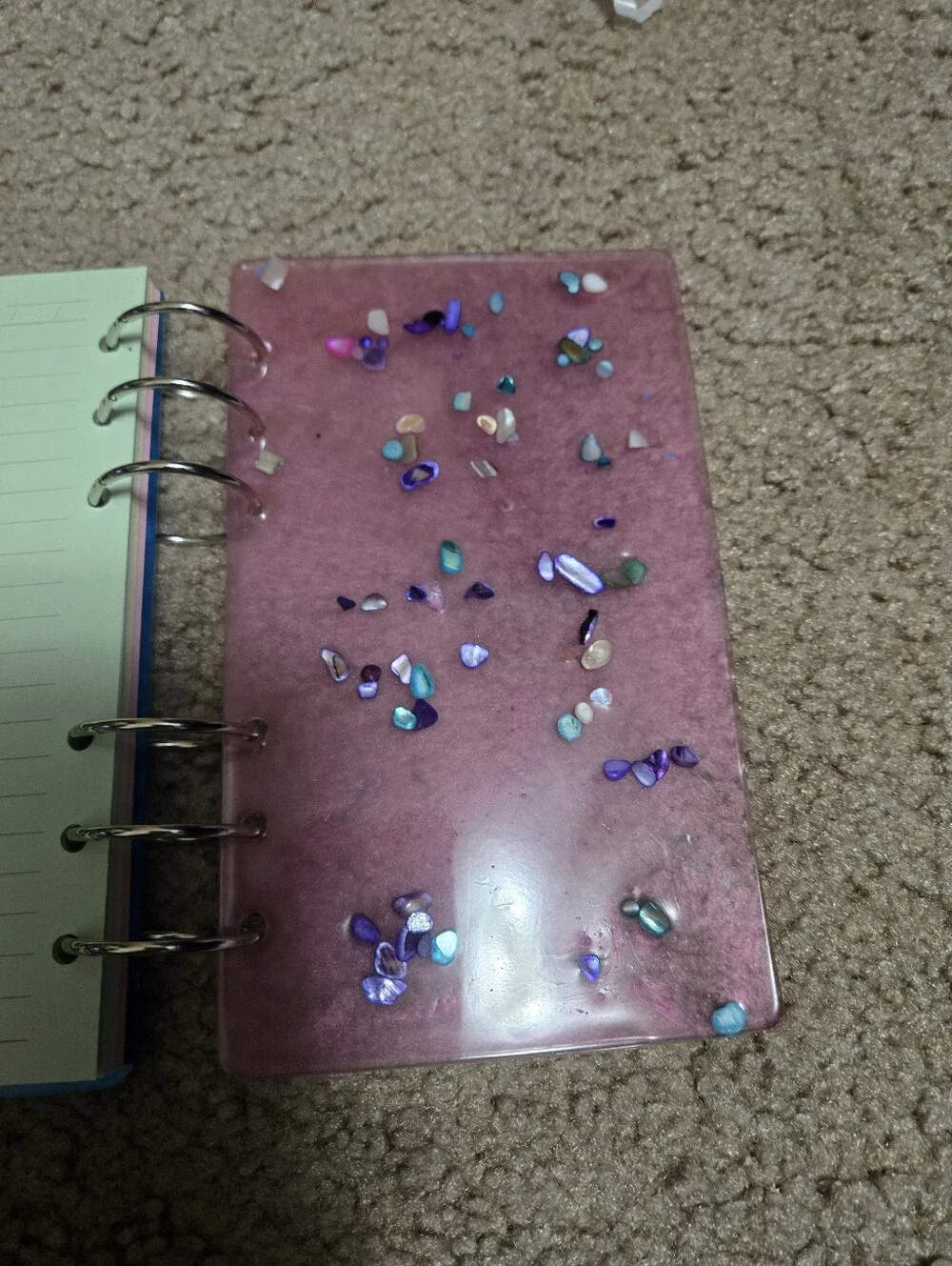 Resin A6 Notebook Handmade Sunflower Skull Journal Resin200
